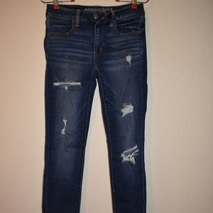American Eagle distressed Jeggings